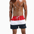 Men's Classic Stripe Trunks Board Shorts Beach Swimming Wear